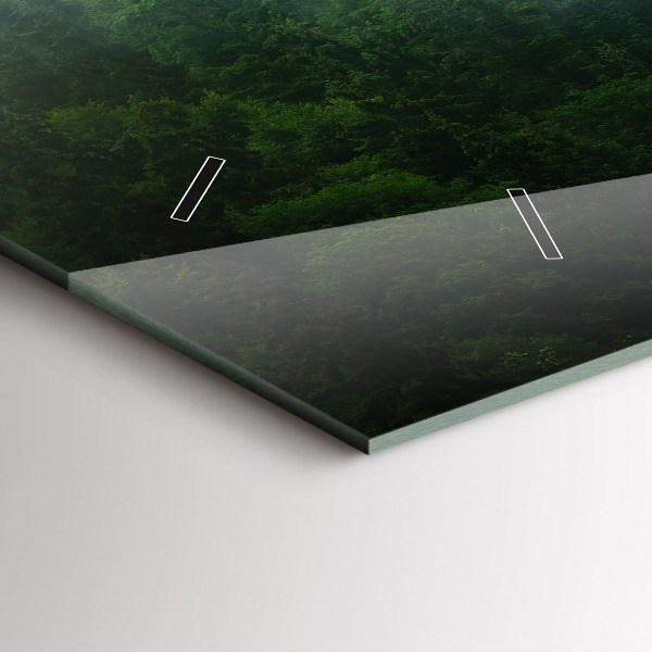 Orologio rettangolare Foresta nebbiosa