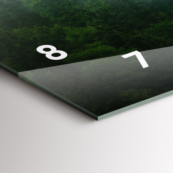 Orologio rettangolare Foresta nebbiosa