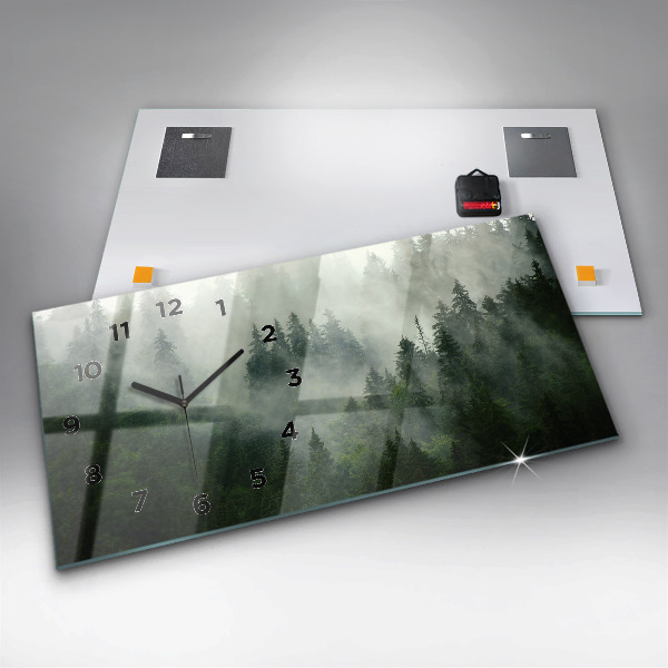 Orologio rettangolare Foresta nebbiosa