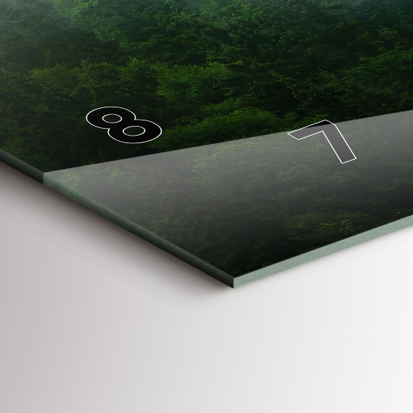 Orologio rettangolare Foresta nebbiosa