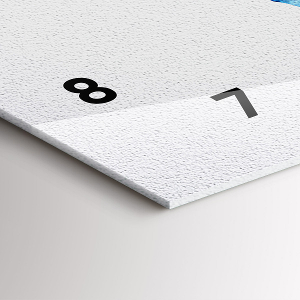 Orologio rettangolare Mappa del mondo ad acquerello