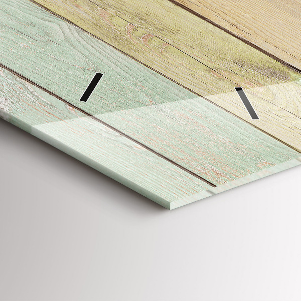 Orologio rettangolare Tavole colorate