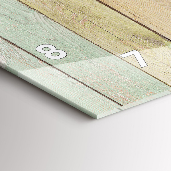 Orologio rettangolare Tavole colorate