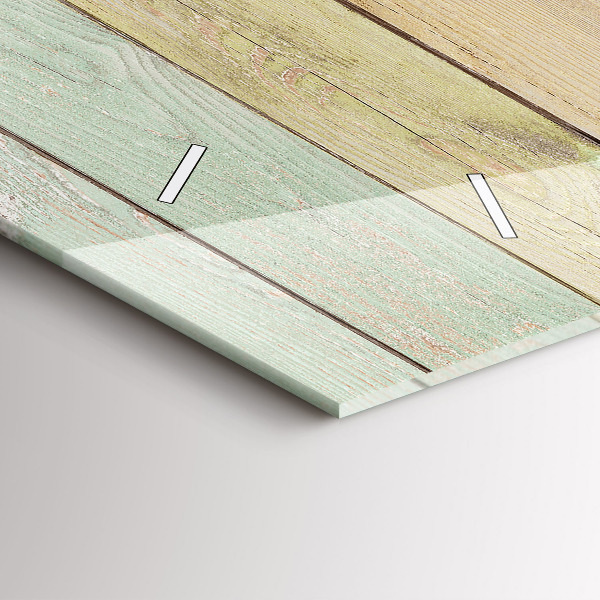 Orologio rettangolare Tavole colorate