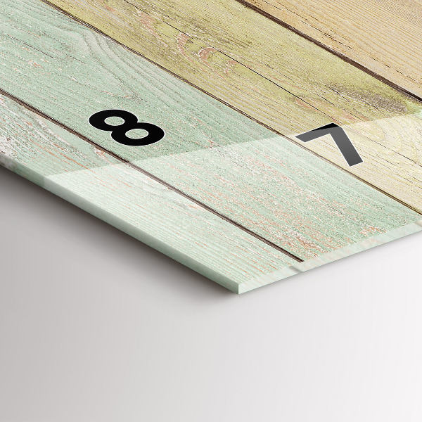 Orologio rettangolare Tavole colorate