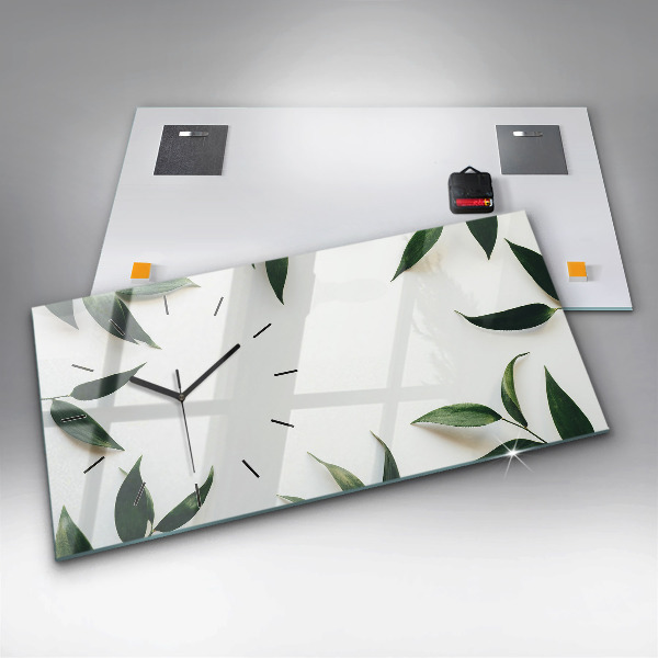 Orologio rettangolare Cornice fogliare