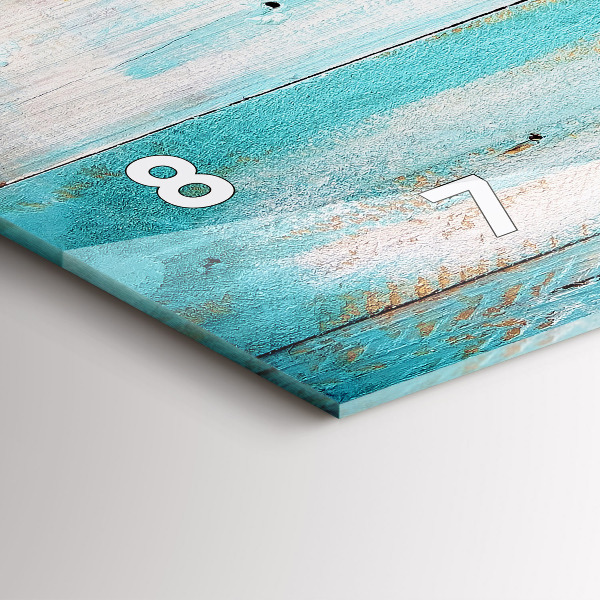 Orologio rettangolare Tavole blu