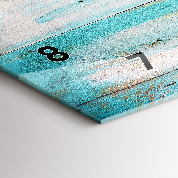 Orologio rettangolare Tavole blu