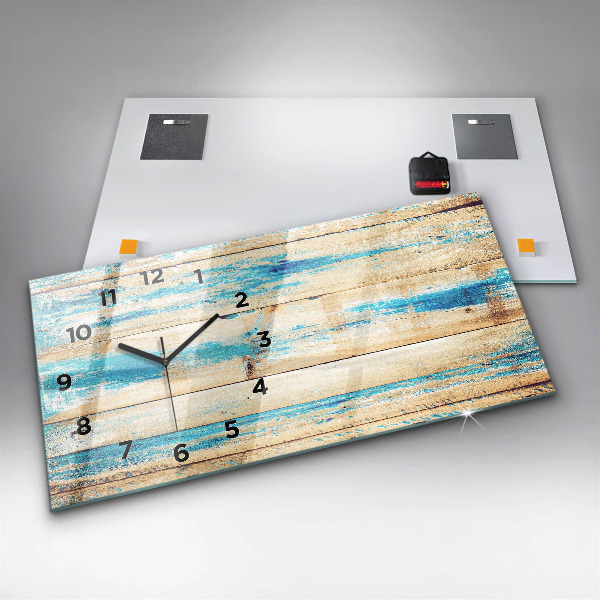 Orologio rettangolare Legno graffiato