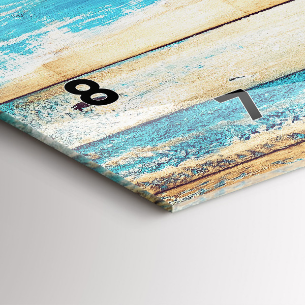 Orologio rettangolare Legno graffiato