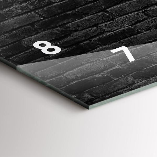 Orologio rettangolare Muro di mattoni scuri