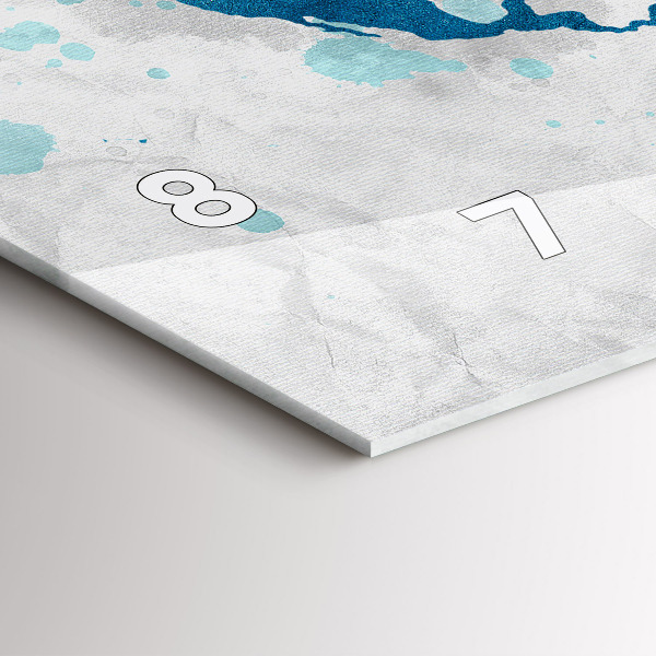 Orologio rettangolare Mappa del mondo