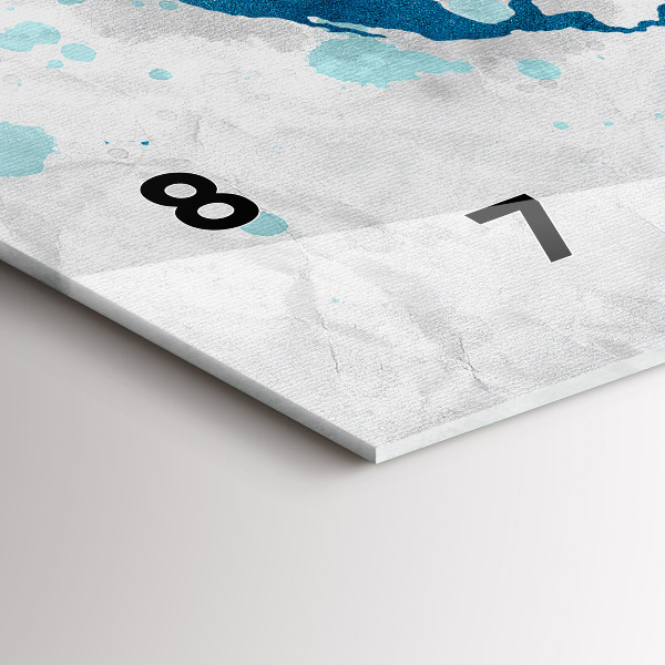 Orologio rettangolare Mappa del mondo