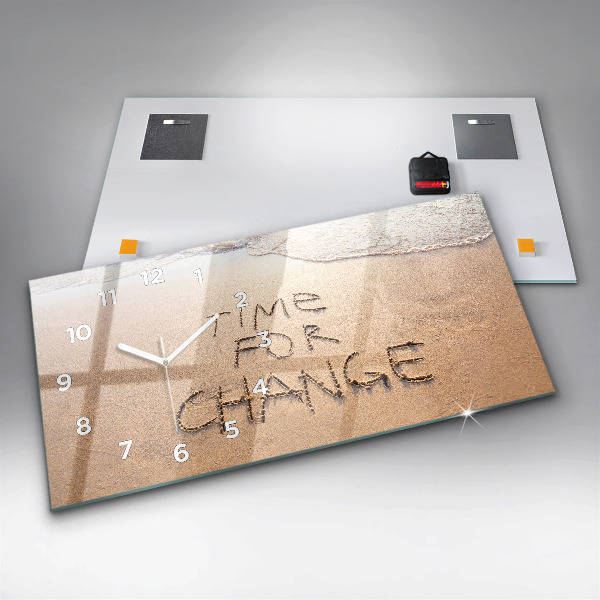 Orologio rettangolare Citazione sulla spiaggia