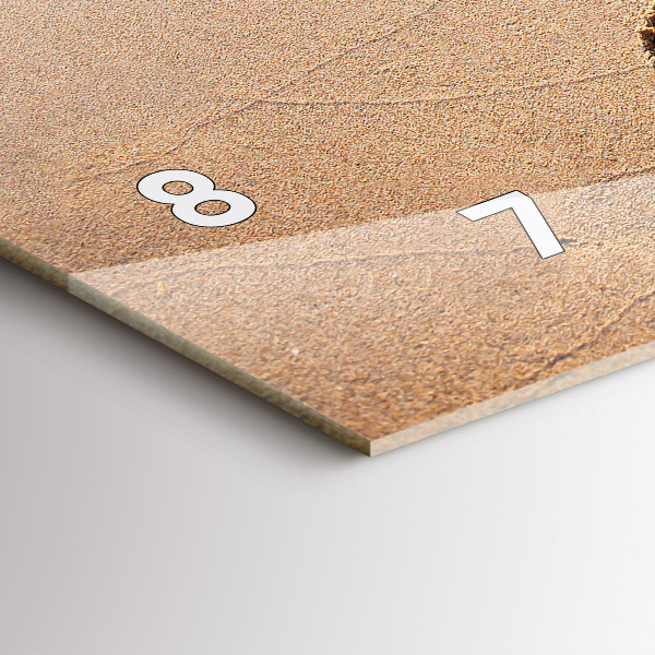 Orologio rettangolare Citazione sulla spiaggia