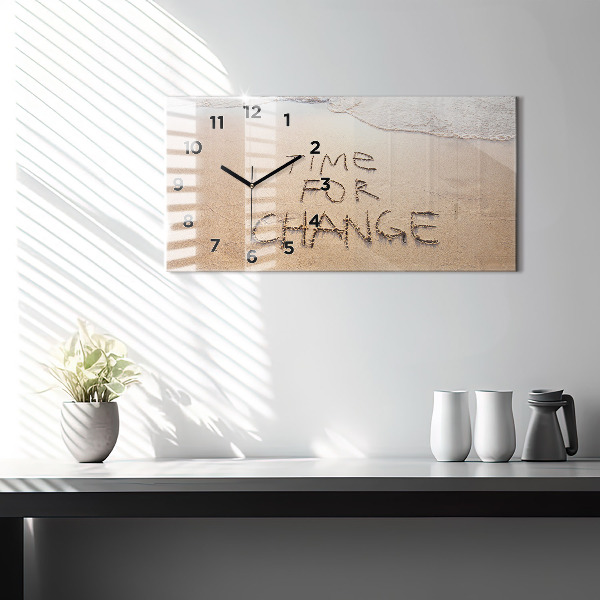 Orologio rettangolare Citazione sulla spiaggia