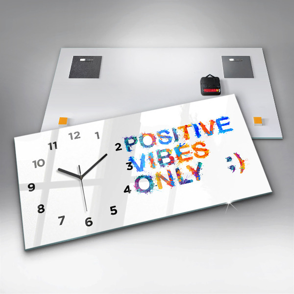 Orologio rettangolare Citazione positiva