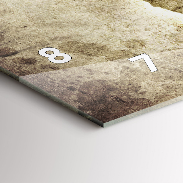 Orologio rettangolare Mappa del mondo