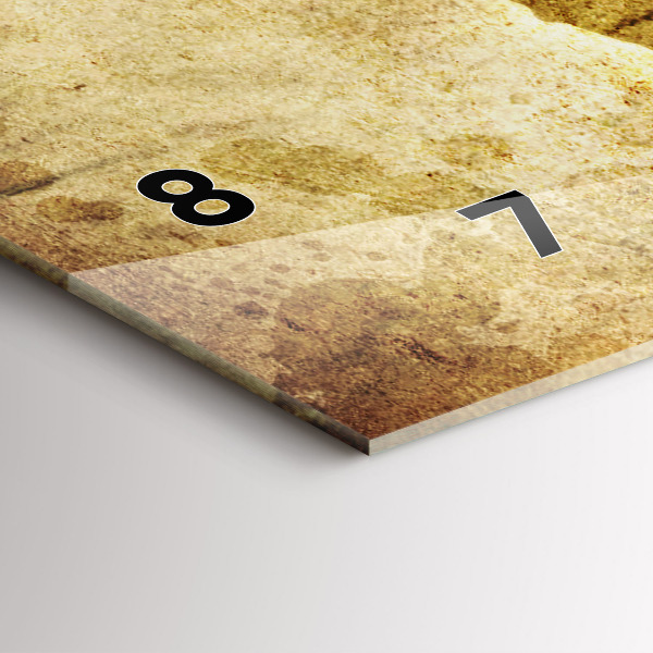 Orologio rettangolare Mappa del vecchio mondo