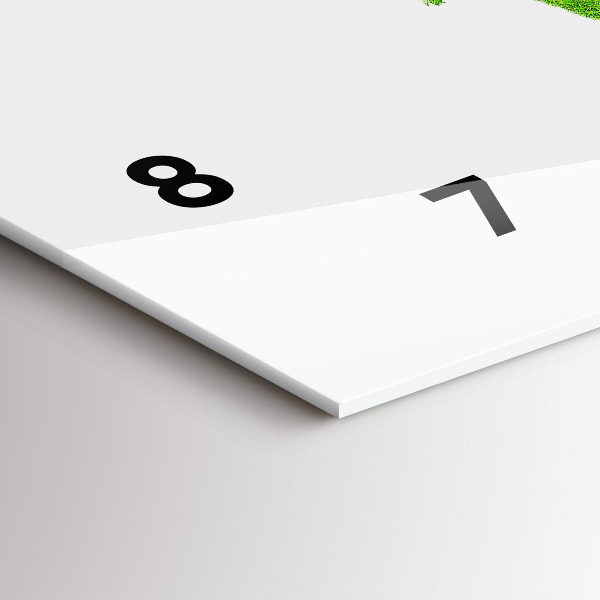 Orologio rettangolare Mappa dell'erba verde