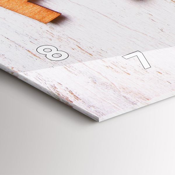 Orologio rettangolare La famiglia delle iscrizioni