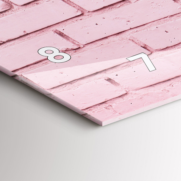 Orologio rettangolare Muro di mattoni