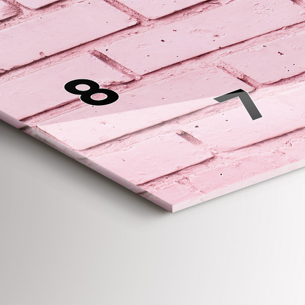 Orologio rettangolare Muro di mattoni