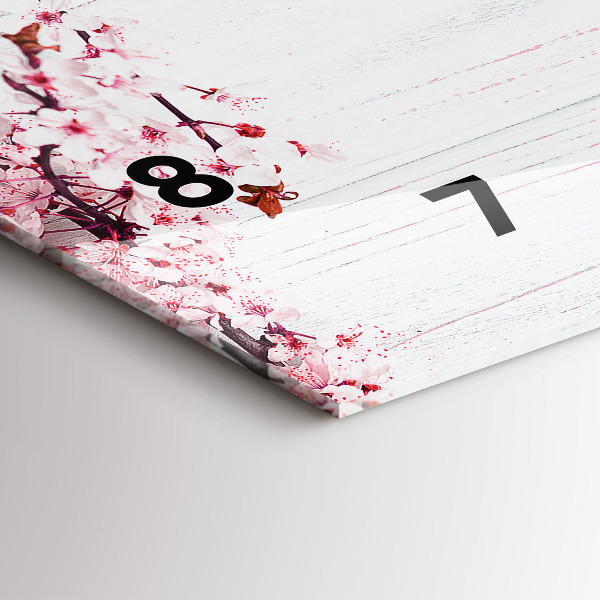 Orologio rettangolare Fiori primaverili