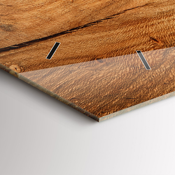 Orologio rettangolare Struttura del legno