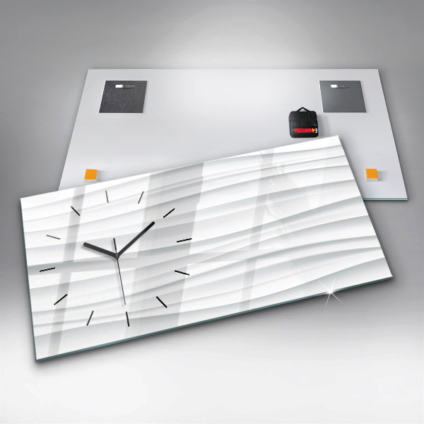 Orologio rettangolare Trama delle onde