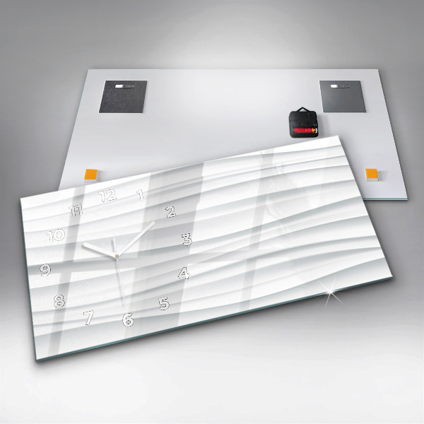 Orologio rettangolare Trama delle onde