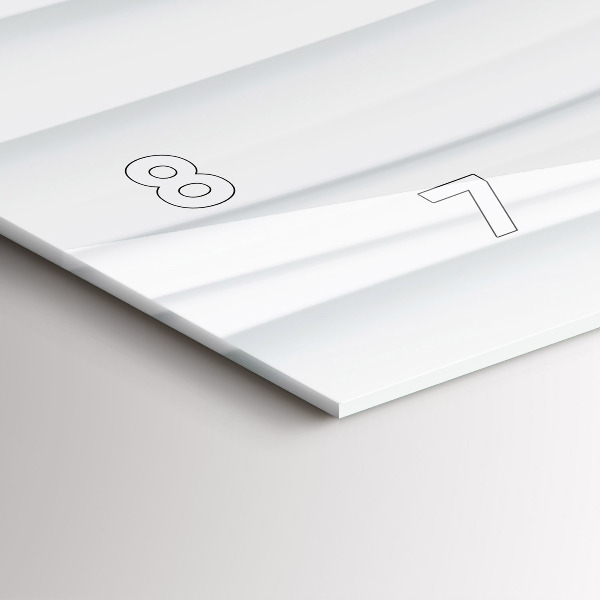 Orologio rettangolare Trama delle onde