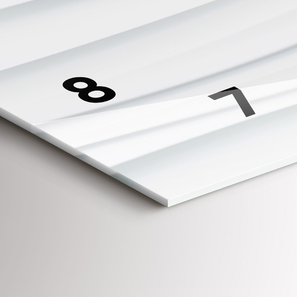 Orologio rettangolare Trama delle onde