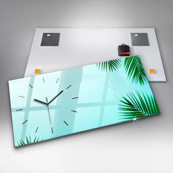 Orologio rettangolare Foglie di palma