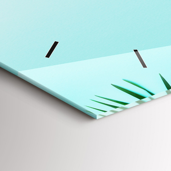 Orologio rettangolare Foglie di palma