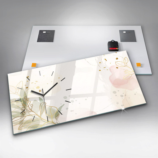 Orologi orizzontali Astrazione pastello