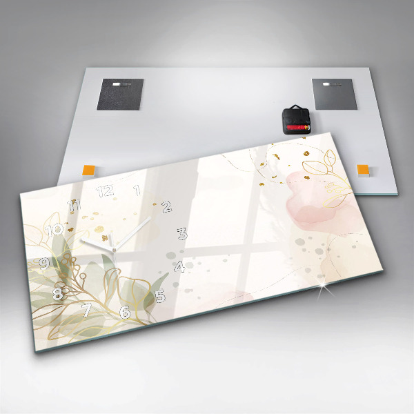 Orologi orizzontali Astrazione pastello