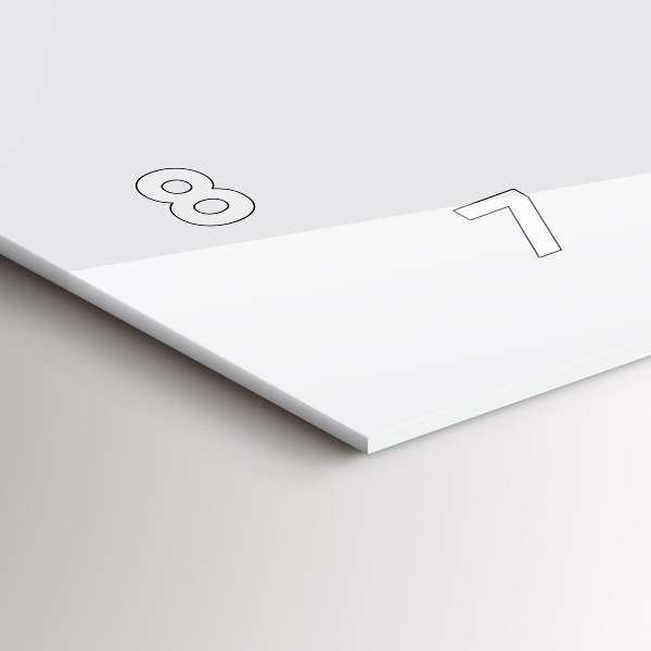 Orologi orizzontali Colore bianco scuro