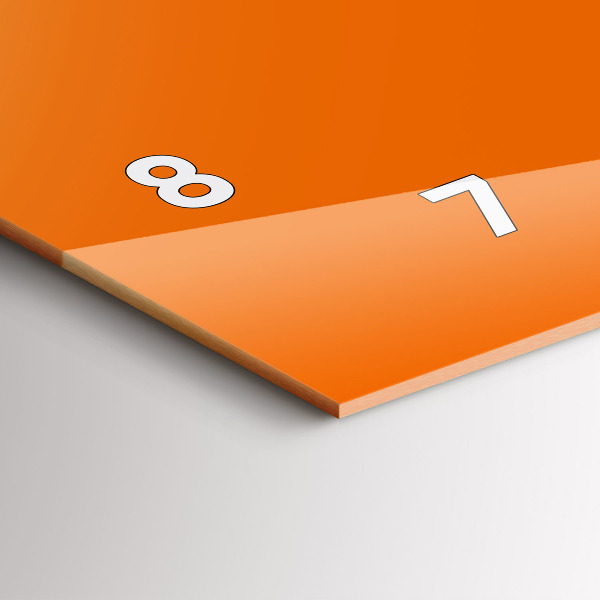 Orologi orizzontali Colore arancione