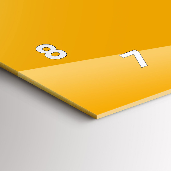 Orologi orizzontali Colore giallo dorato