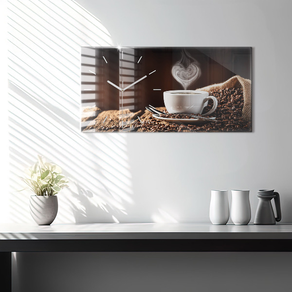 Orologi orizzontali Una tazza di caffè