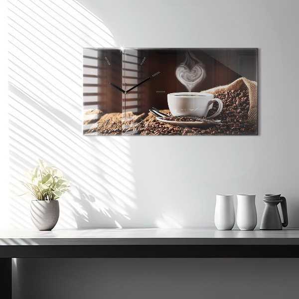 Orologi orizzontali Una tazza di caffè