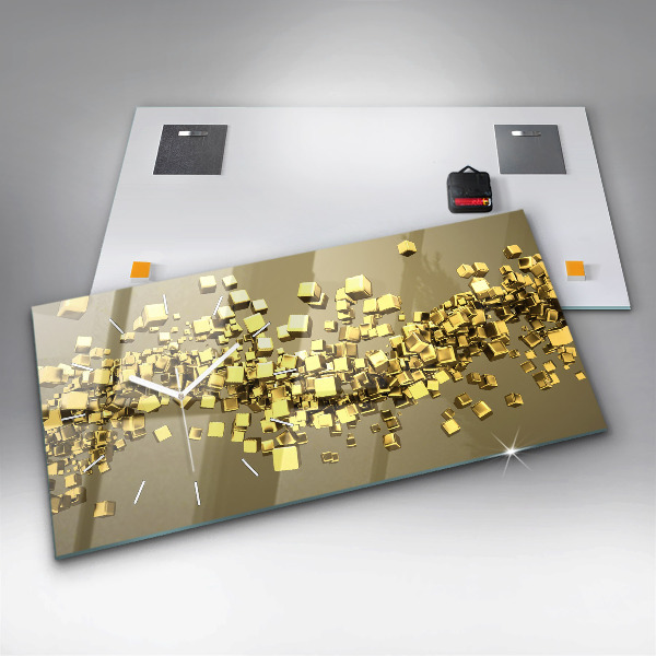 Orologi orizzontali Quadrati dorati