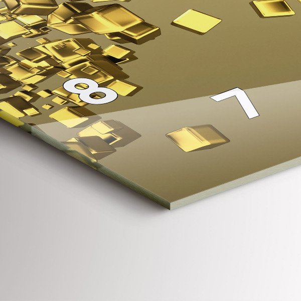 Orologi orizzontali Quadrati dorati