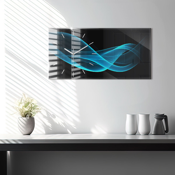 Orologi orizzontali Astrazione blu