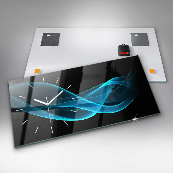 Orologi orizzontali Astrazione blu