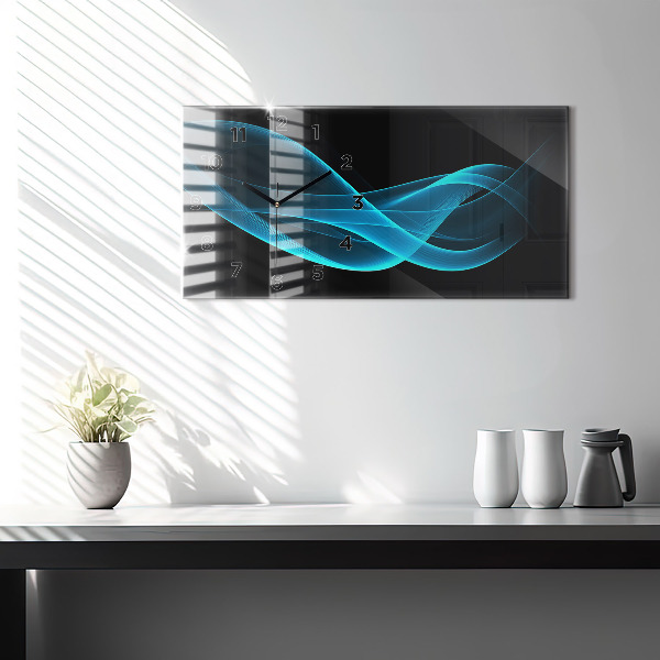 Orologi orizzontali Astrazione blu