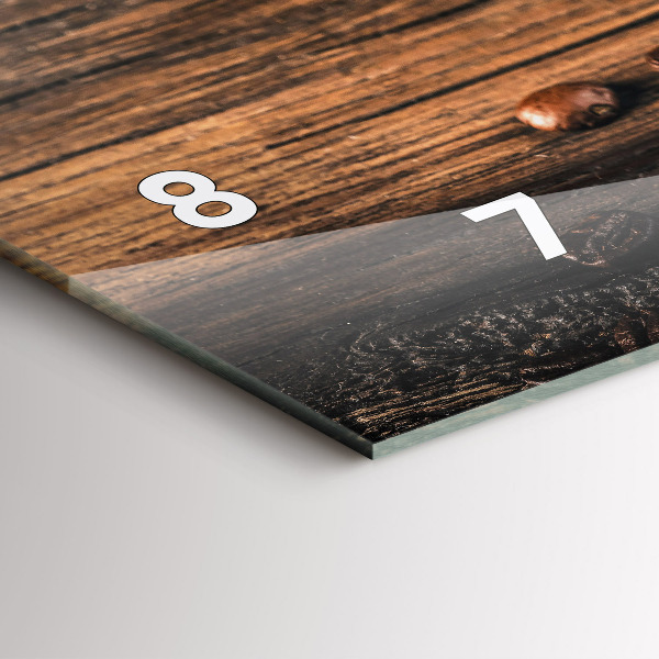 Orologi orizzontali Tazza e chicchi di caffè