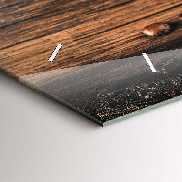 Orologi orizzontali Tazza e chicchi di caffè