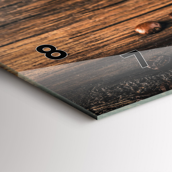 Orologi orizzontali Tazza e chicchi di caffè